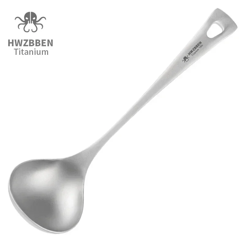Camping Cooking Ware - HWZBBEN sendok sup Titanium luar ruangan,