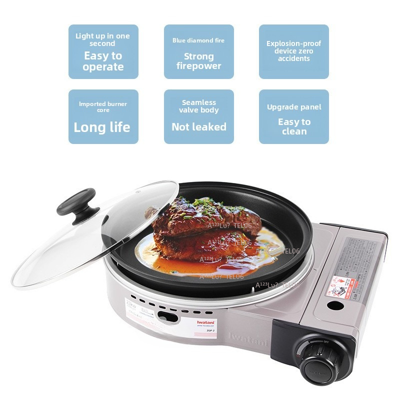 Camping Cooking Stove - Kompor Gas Portabel Anti Angin Pembakar