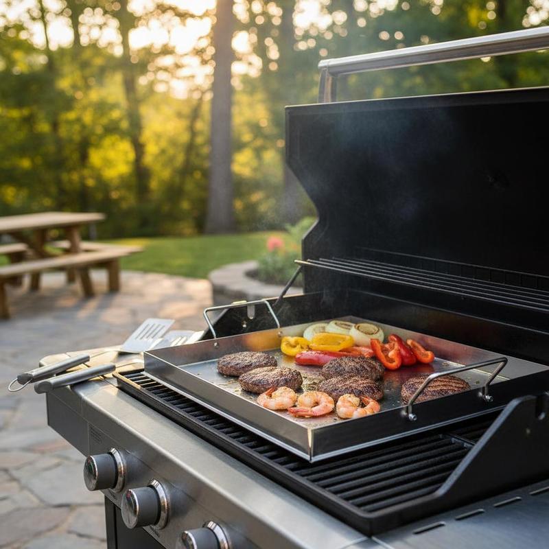 Camping Cooking Area - Wajan Panggang Datar Universal 18x16 Inci