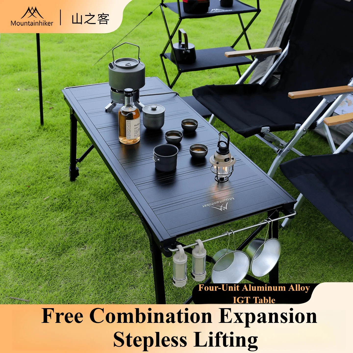 Camping Cooking Hob - Mountainhiker Berkemah Lipat Angkat Dapat Dilepas