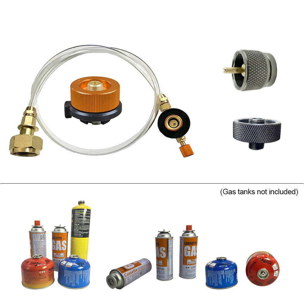 Cooking On Camping Stove - Adaptor isi ulang kompor Gas berkemah,
