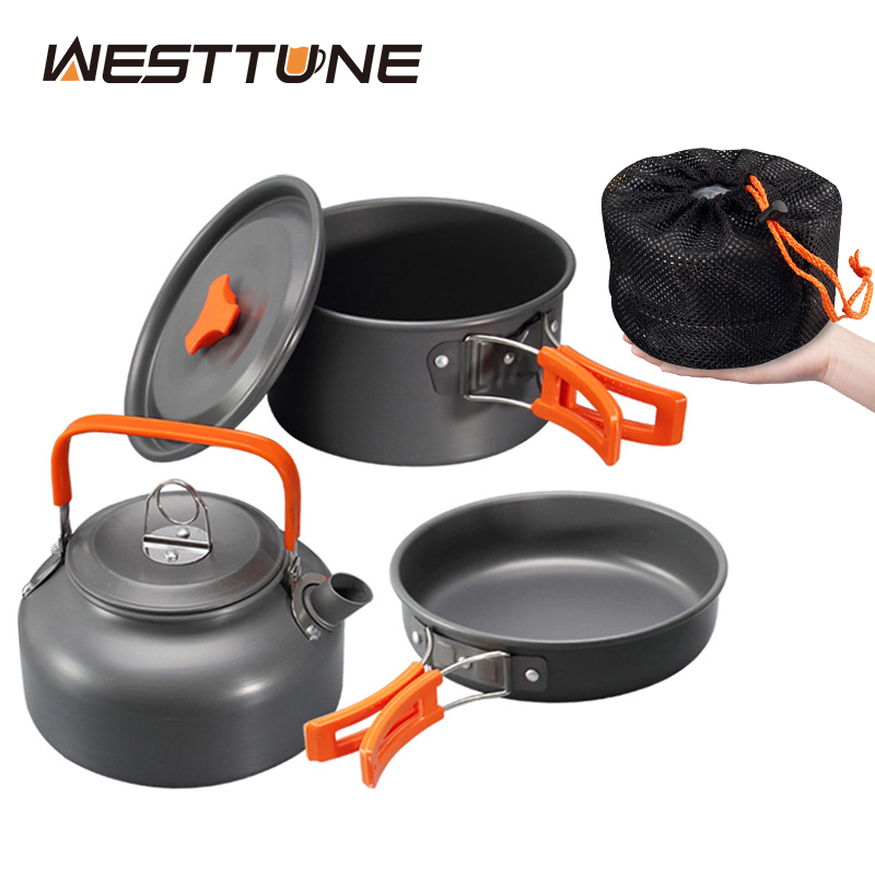 Camping Cooking Ware - WESTTUNE Peralatan Masak Berkemah Kit Aluminium