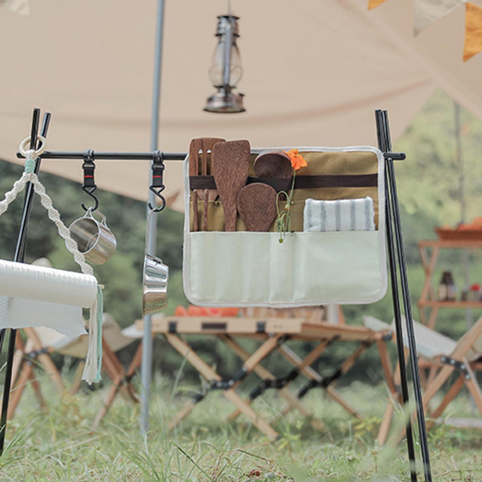 Camping Cooking Utensil Roll - Tas Penyimpanan Peralatan Makan, Tempat Peralatan