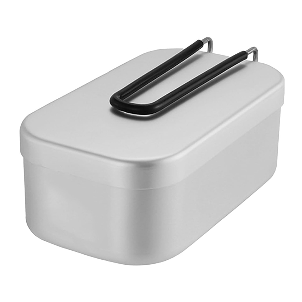 Camping Cooking Tin - Kotak makan siang aluminium 800ML, peralatan