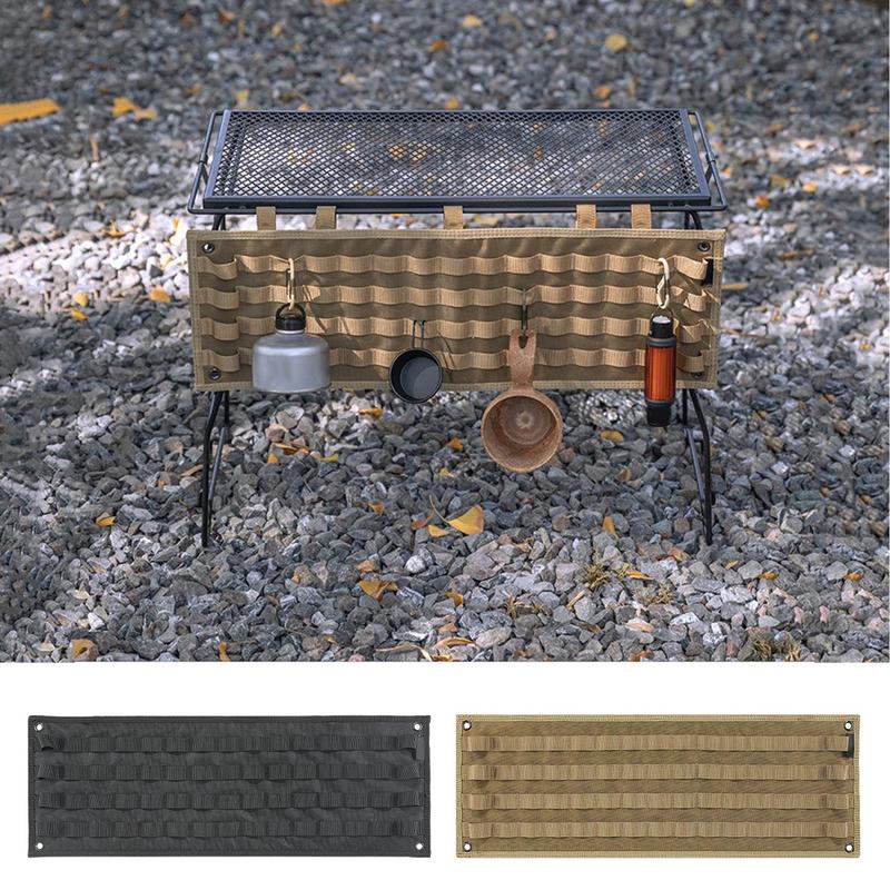 Camping Cooking Utensil Roll - Tas kantong gulung portabel penyimpanan efisien,
