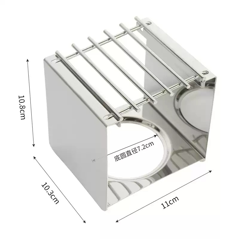 Camping Cooking Stove - Penyangga Kompor Kopi Persegi dari Baja