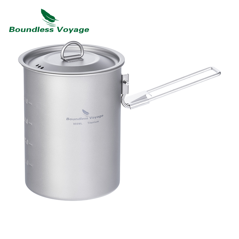 Camping Cooking Tray - Infinity Voyage 900Ml Cangkir Panci Titanium