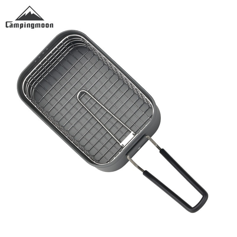 Camping Cooking Tin - CAMPINGMOON S-1218 Jaring Penggorengan Lipat Baja