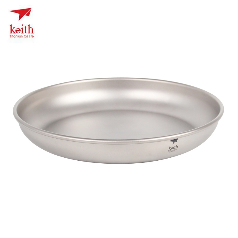 Camping Cooking Tray - Keith Titanium Plate Berkemah Titanium Piring