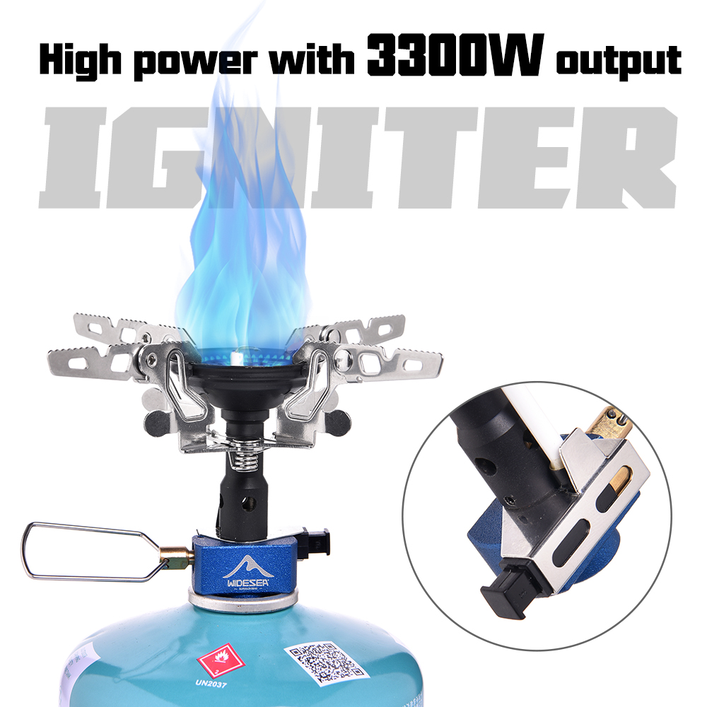 Camping Cooking Stove - Kompor Gas Outdoor 3300W dengan Pemantik,