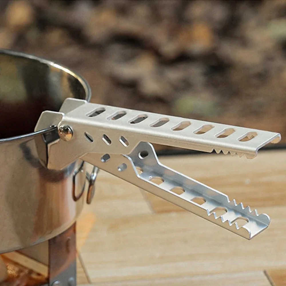 Camping Cooking Ware - Penjepit Mangkuk Anti Panas dari Aluminium,