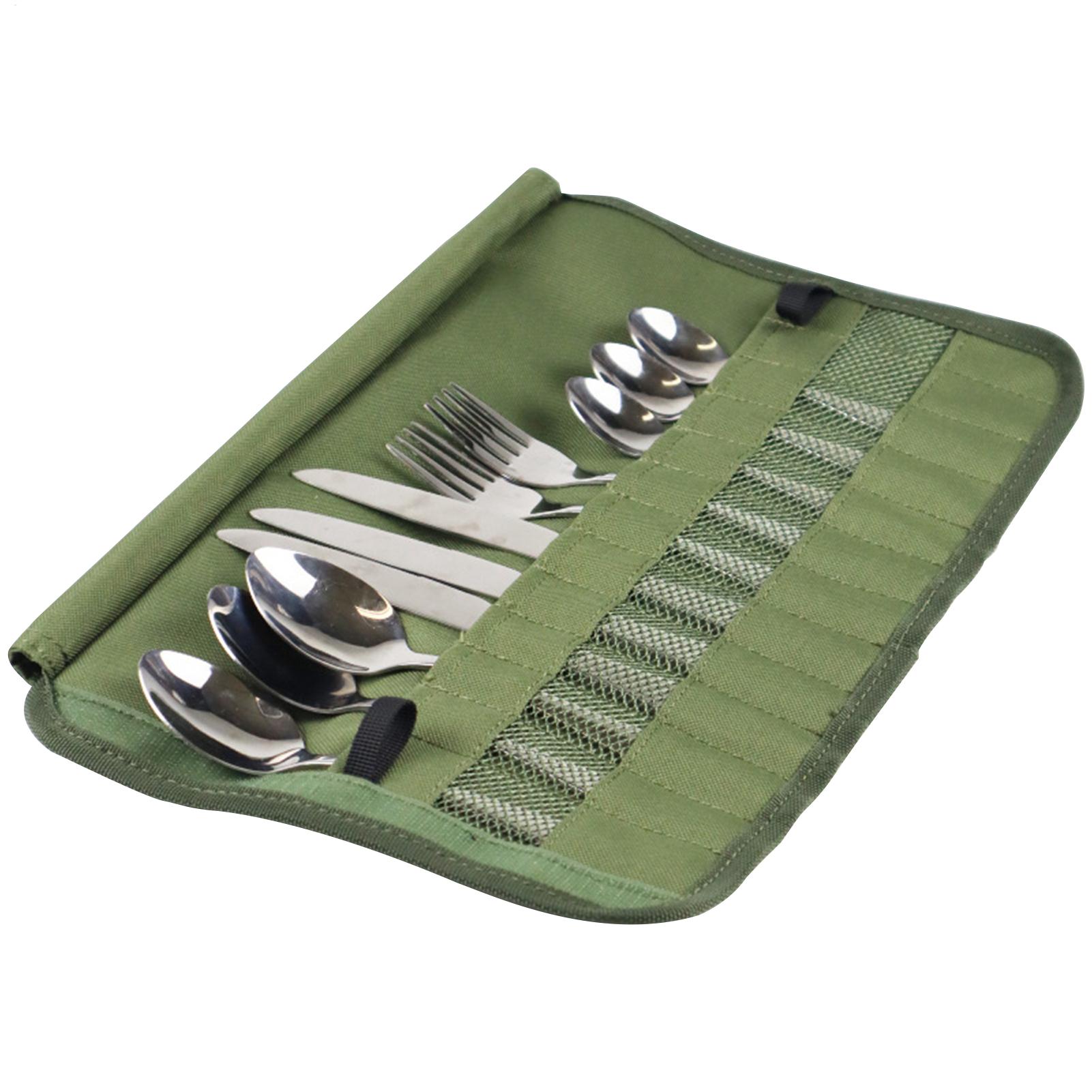 Camping Cooking Utensil Roll - Tas Gulung Peralatan Makan untuk Berkemah,