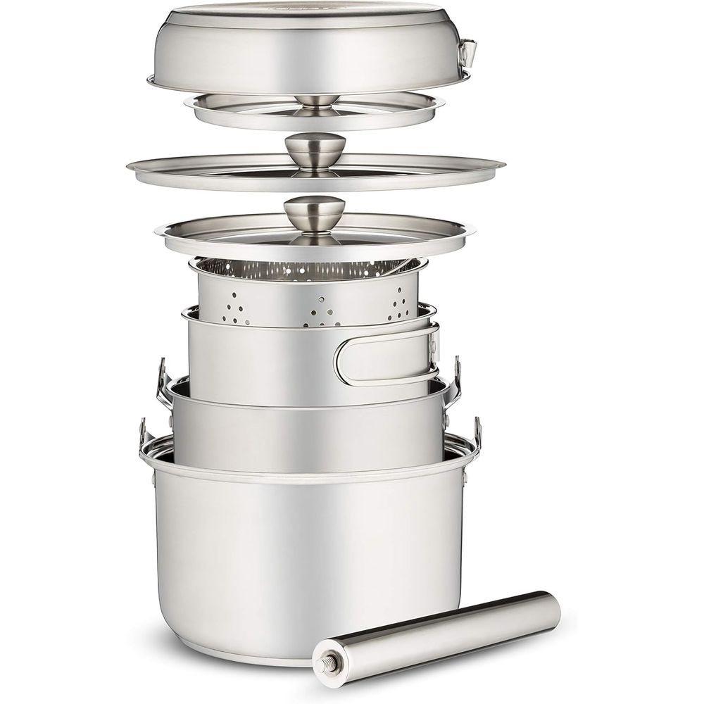 Set Peralatan Masak Camping 8- - Camping Cooking Open Fire ulasan dan harga