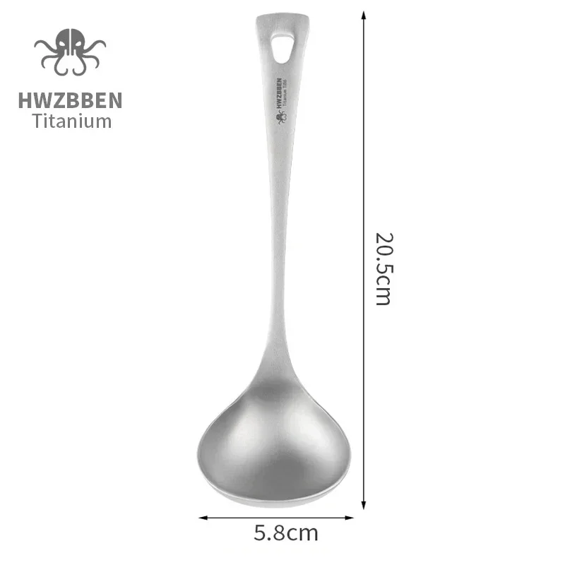 HWZBBEN sendok sup Titanium lu - Camping Cooking Ware ulasan dan harga