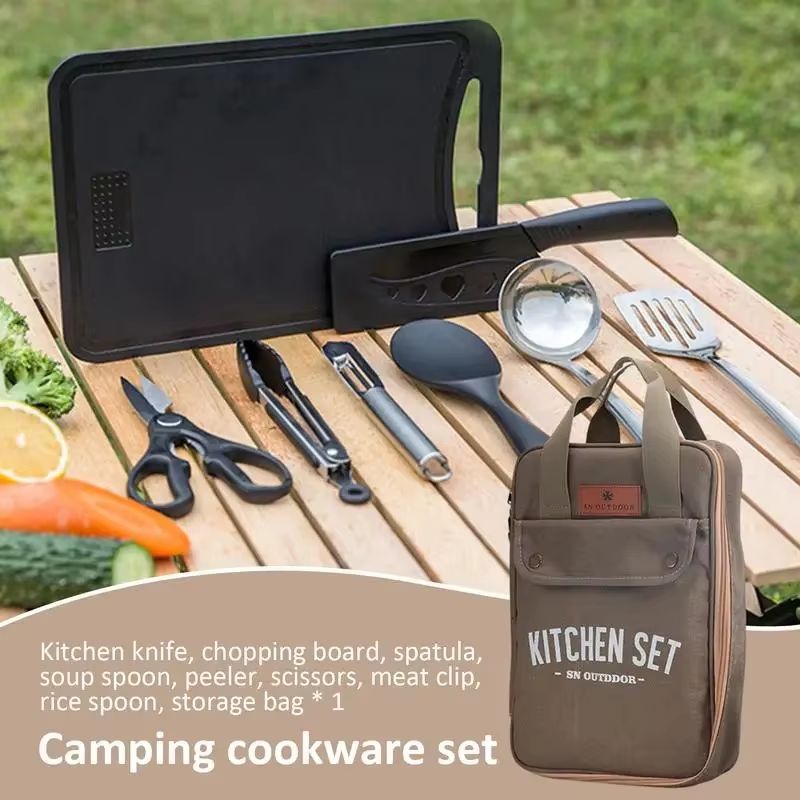 8 Buah Set Peralatan Masak Dap - Camping Cooking Ware ulasan dan harga