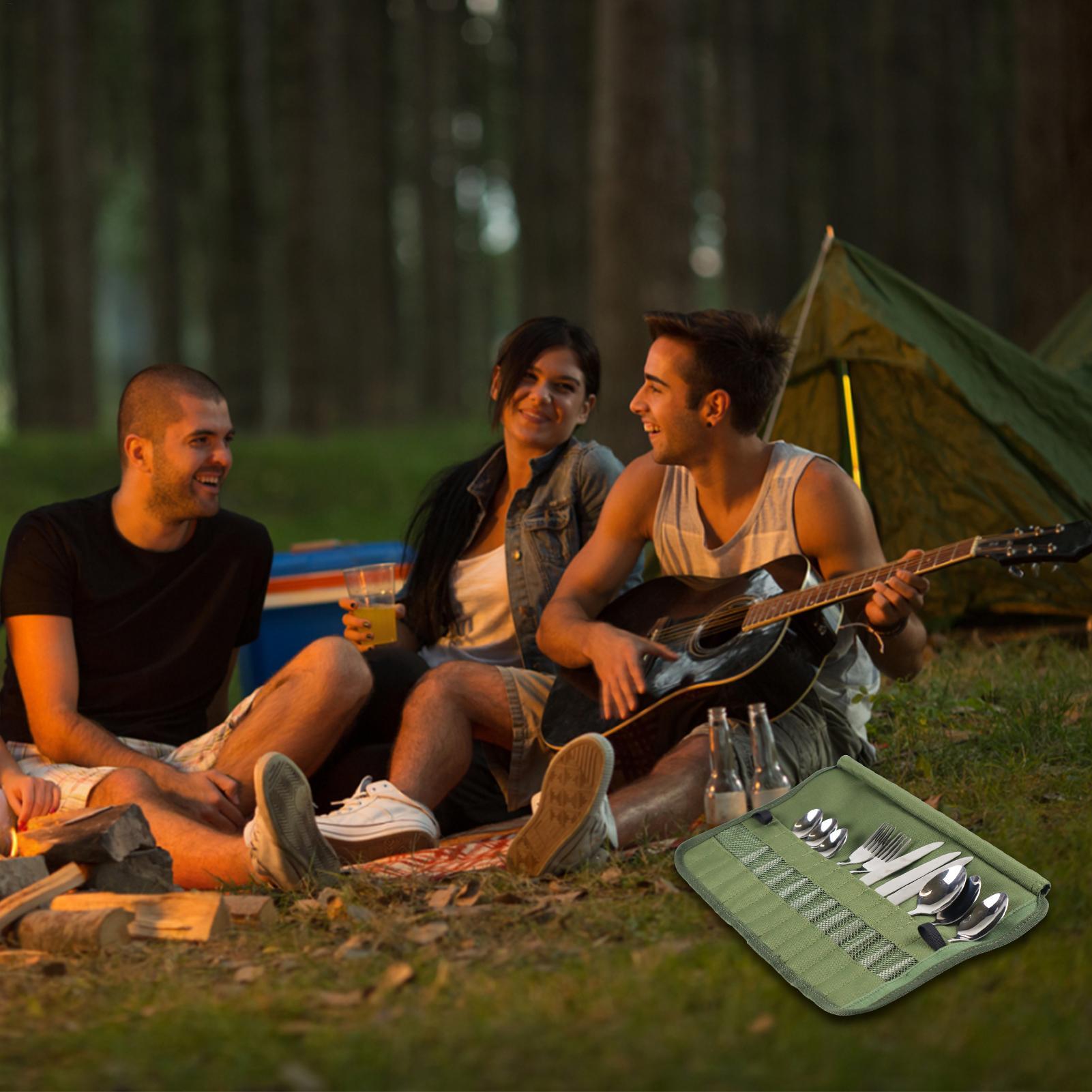 Tas Gulung Peralatan Makan Ber - Camping Cooking Utensil Roll ulasan dan harga