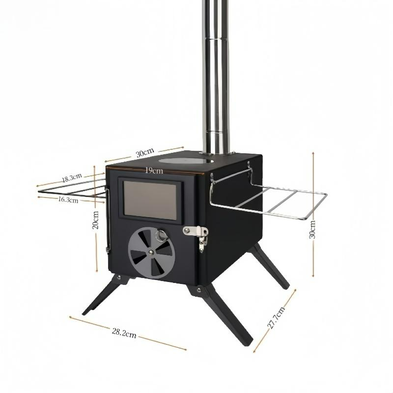 Kompor Kayu Bakar Baja Karbon  - Camping Cooking Portable ulasan dan harga