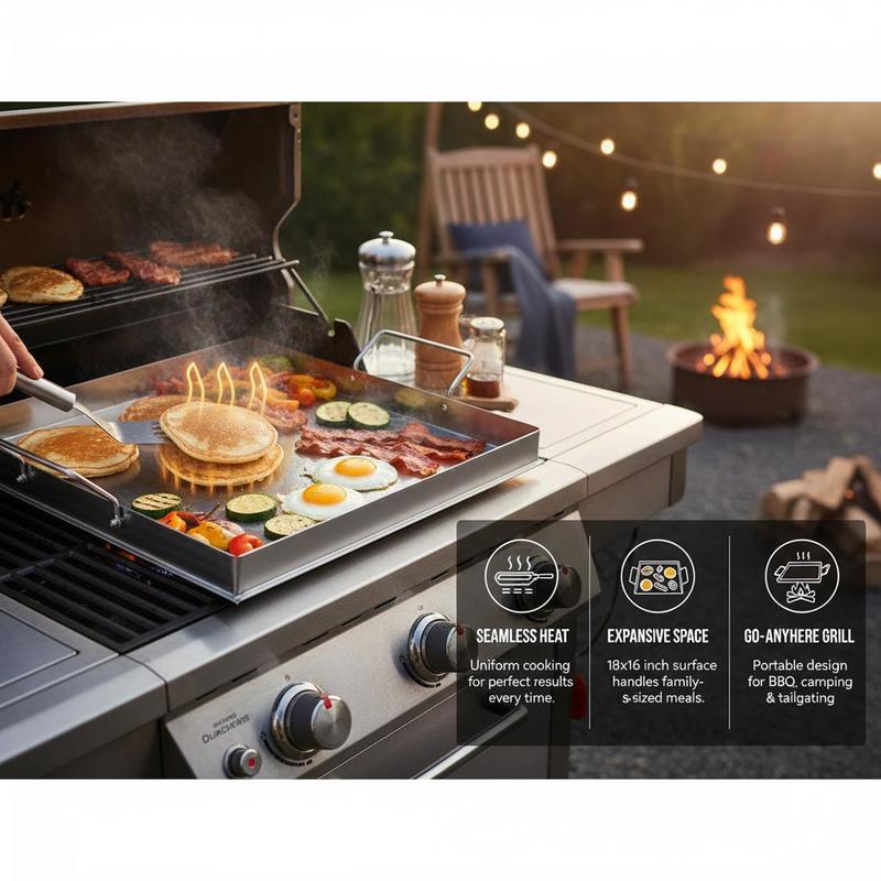 Wajan Panggang Datar Universal - Camping Cooking Area ulasan dan harga