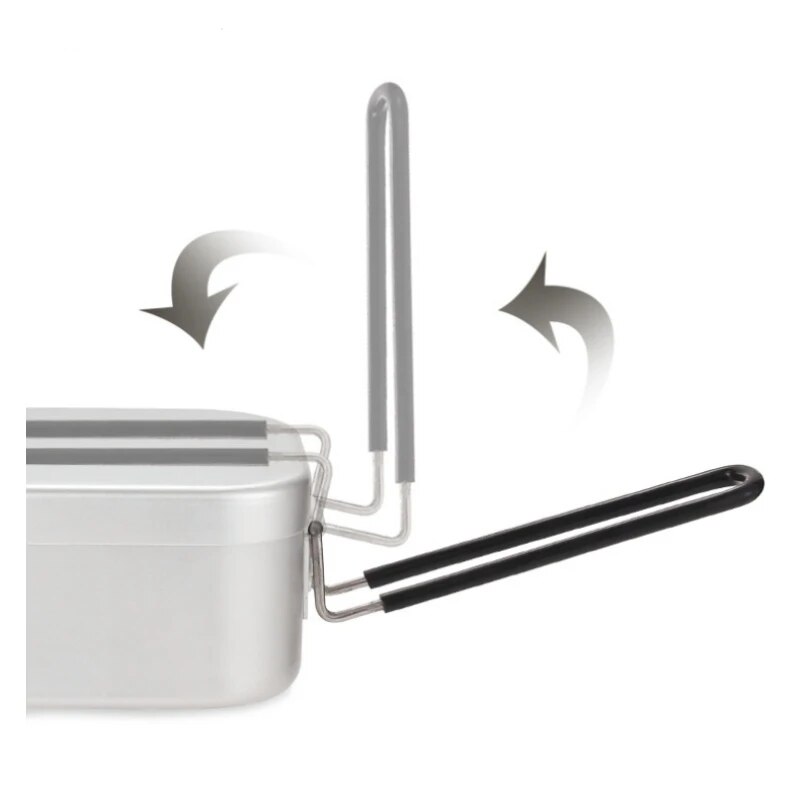 800/1400ML Kotak Makan Siang A - Camping Cooking Tray ulasan dan harga
