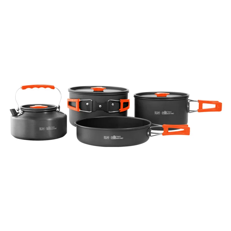 Peralatan makan luar ruangan,  - Quality Camping Cooking Set ulasan dan harga