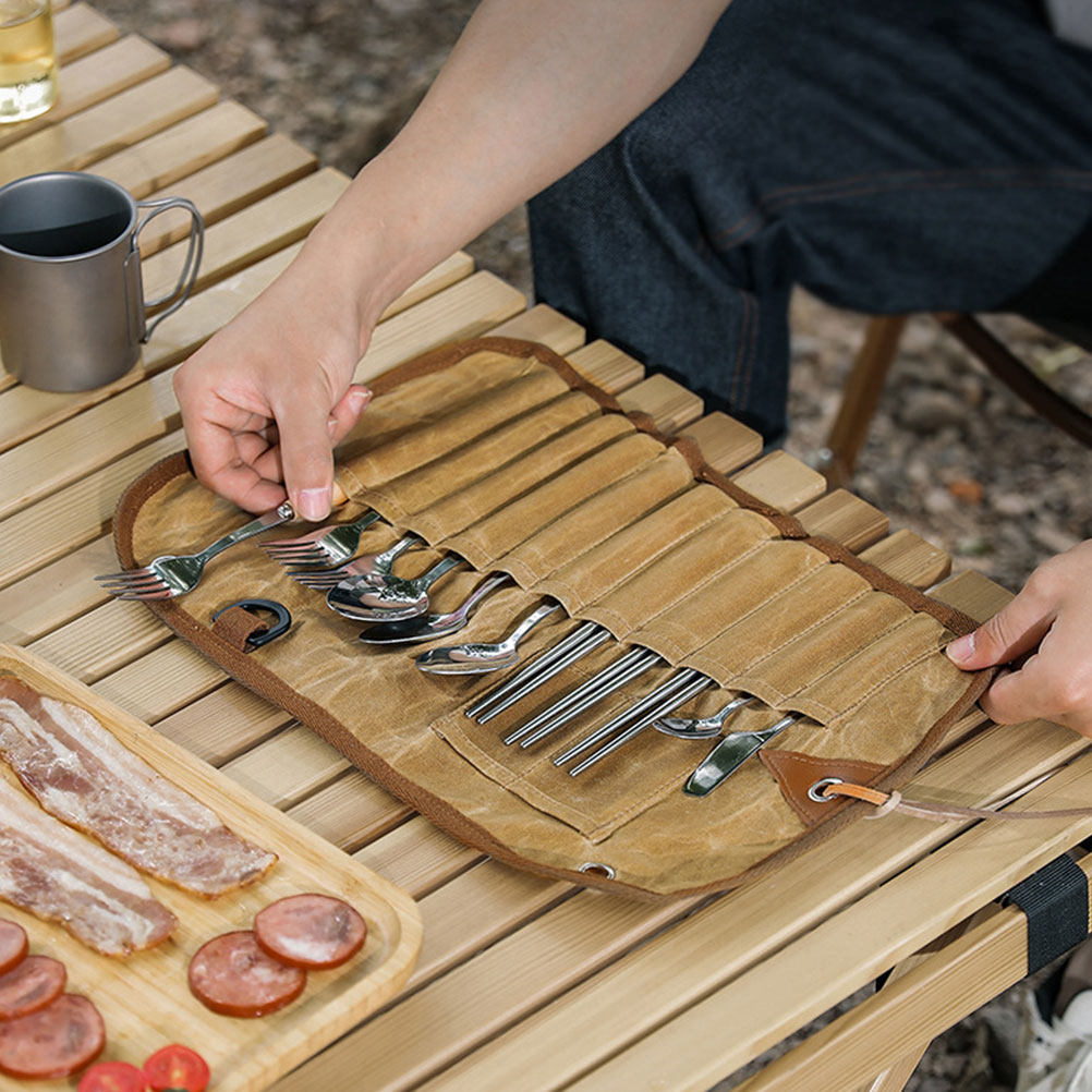 Tas Penyimpanan Peralatan Maka - Camping Cooking Utensil Roll ulasan dan harga