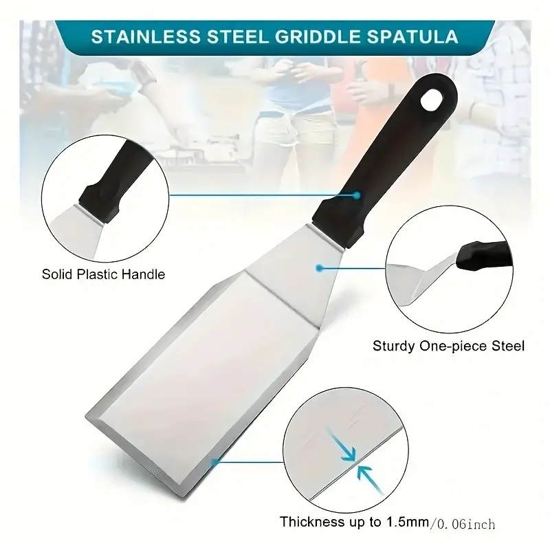 Set alat barbekyu 7 buah-peral - Quality Camping Cooking Set ulasan dan harga