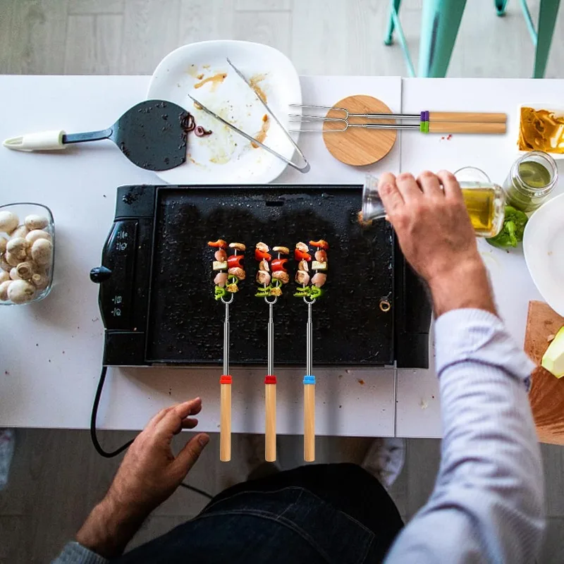 Tusuk Sate Panjang Stainless S - Camping Cooking Bbq ulasan dan harga
