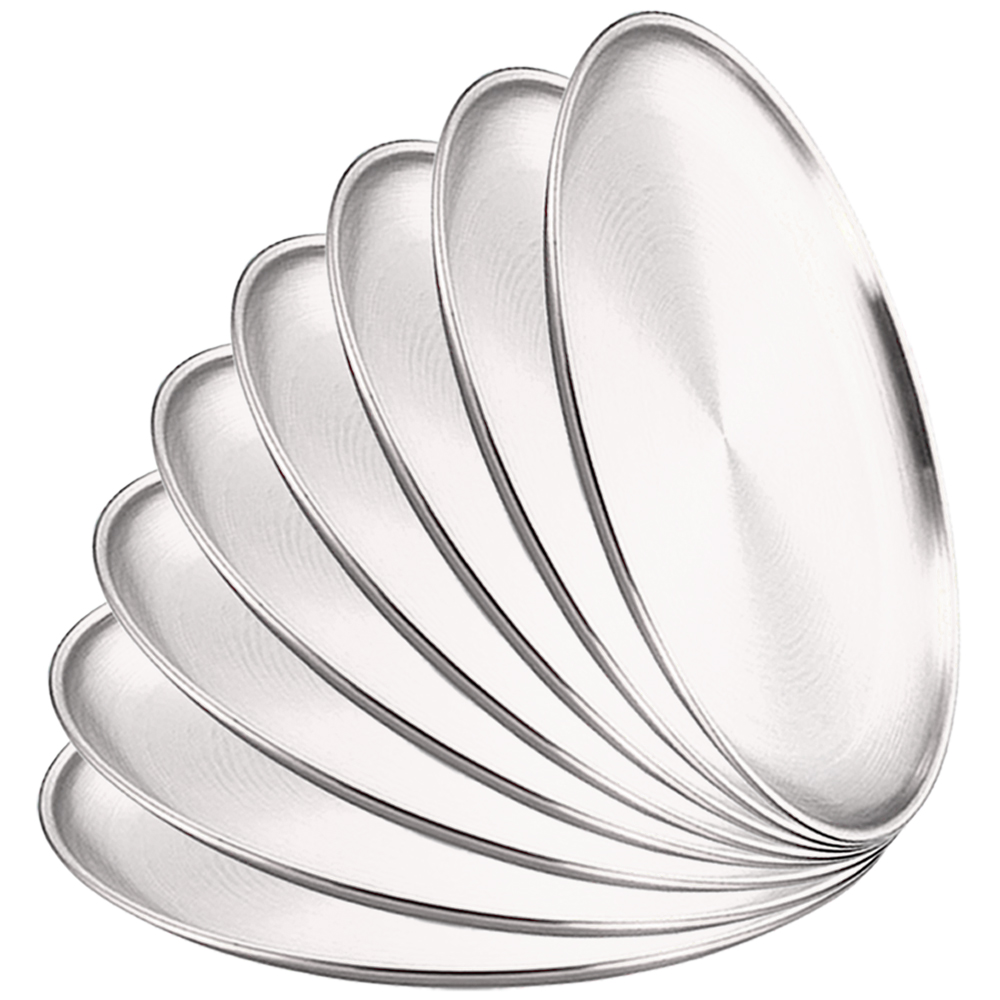 8 Buah Piring Makan Logam Baja - Camping Cooking Tray ulasan dan harga