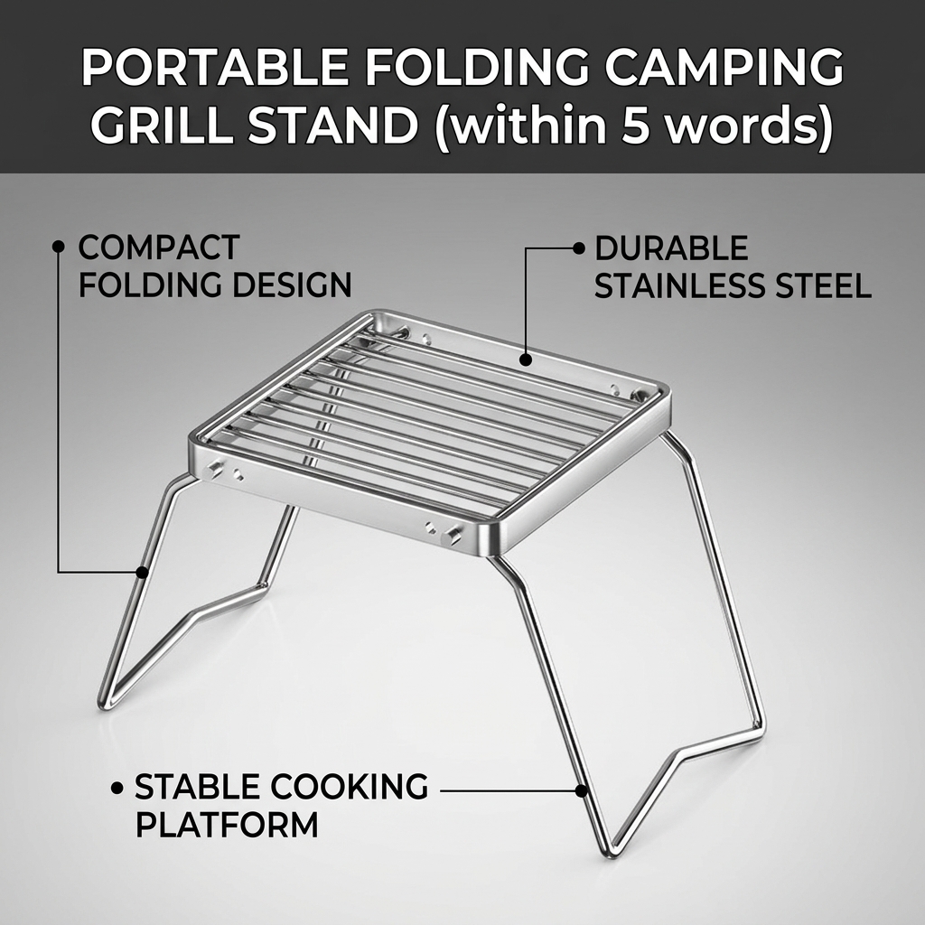 Pemanggang Berkemah Baja Tahan - Camping Cooking Bbq ulasan dan harga
