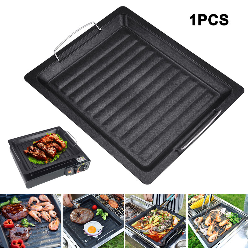 Panci Panggangan Persegi Tebal - Camping Cooking Tray ulasan dan harga