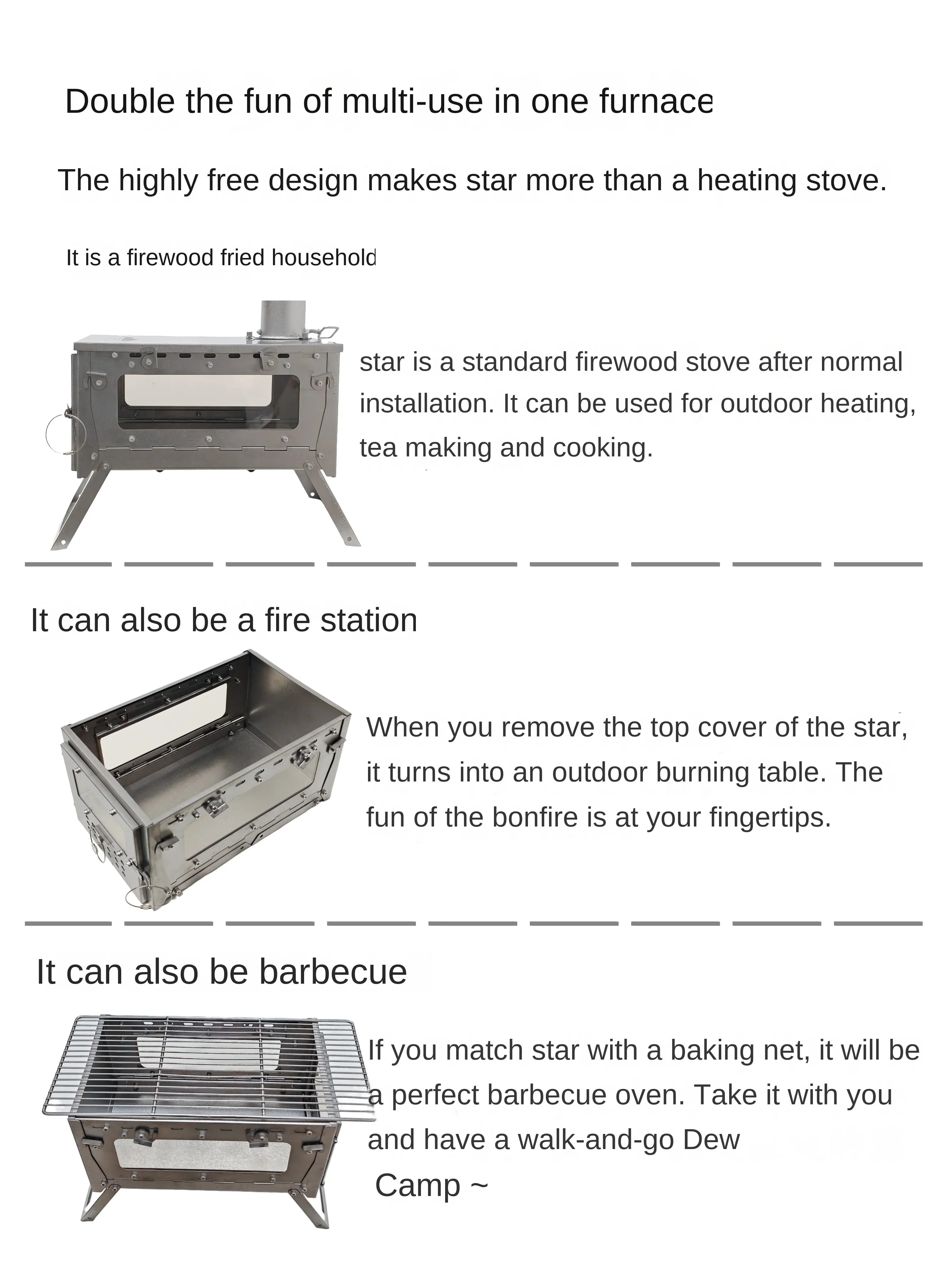 WT Star Ti kompor pemanas lipa - Camping Cooking Light ulasan dan harga