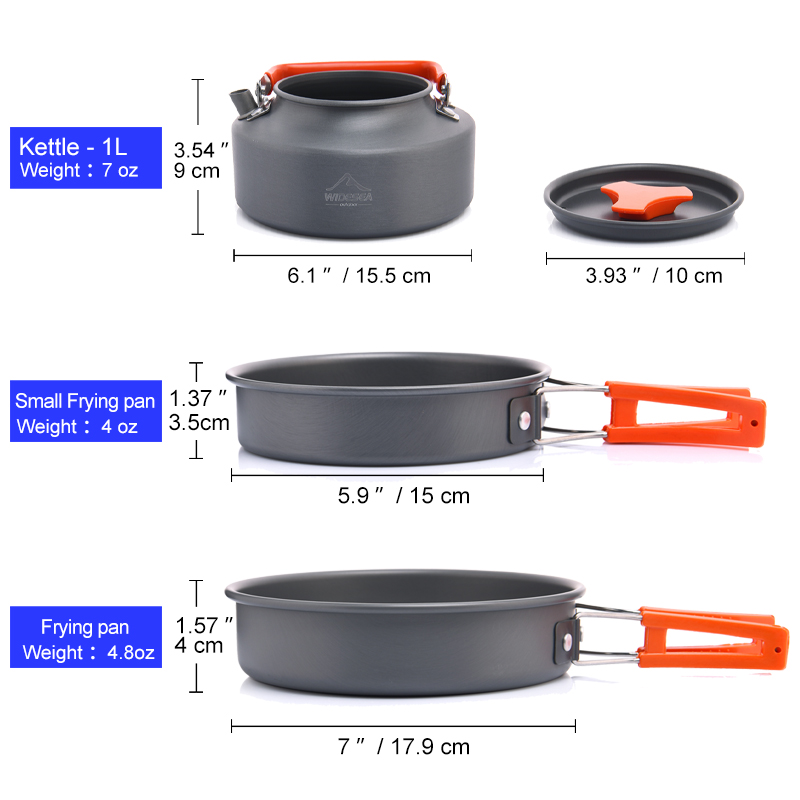 Layar Lebar Set peralatan masa - Camping Cooking Ware ulasan dan harga