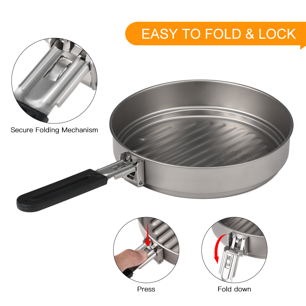 Panci dan panci Kemah portabel - Camping Cooking Open Fire ulasan dan harga