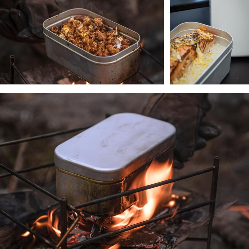 Pegangan Kotak Bento Lipat, Wa - Camping Cooking Tin ulasan dan harga